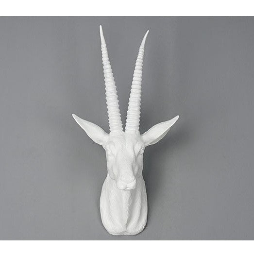 43cm Goat Head Mount Wall Art Hanging Sculpture Decor Animal Sheep Statue Faux Taxidermy Ornaments - TENOFO.com
