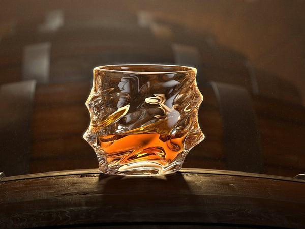 Whiskey Rocks Glass 320ml, Large Scotch Jameson Irish Bourbon Whisky Tumbler Cocktail Cup - TENOFO