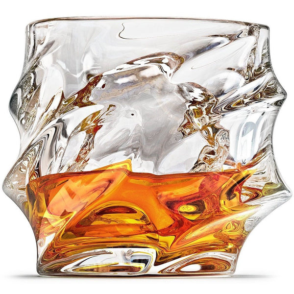 Whiskey Rocks Glass 320ml, Large Scotch Jameson Irish Bourbon Whisky Tumbler Cocktail Cup - TENOFO